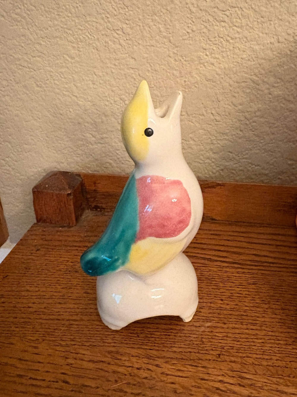 Vintage Ceramic Pie Bird - Multicolor
